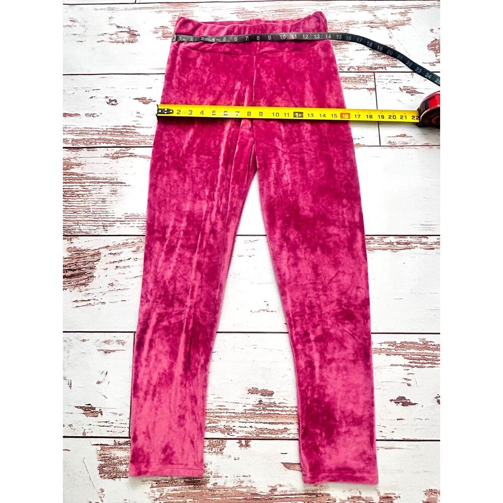 Burgundy Velour Tracksuit Set Women's M Y2K Zip Hoodie & Pants - Picture 14 of 17